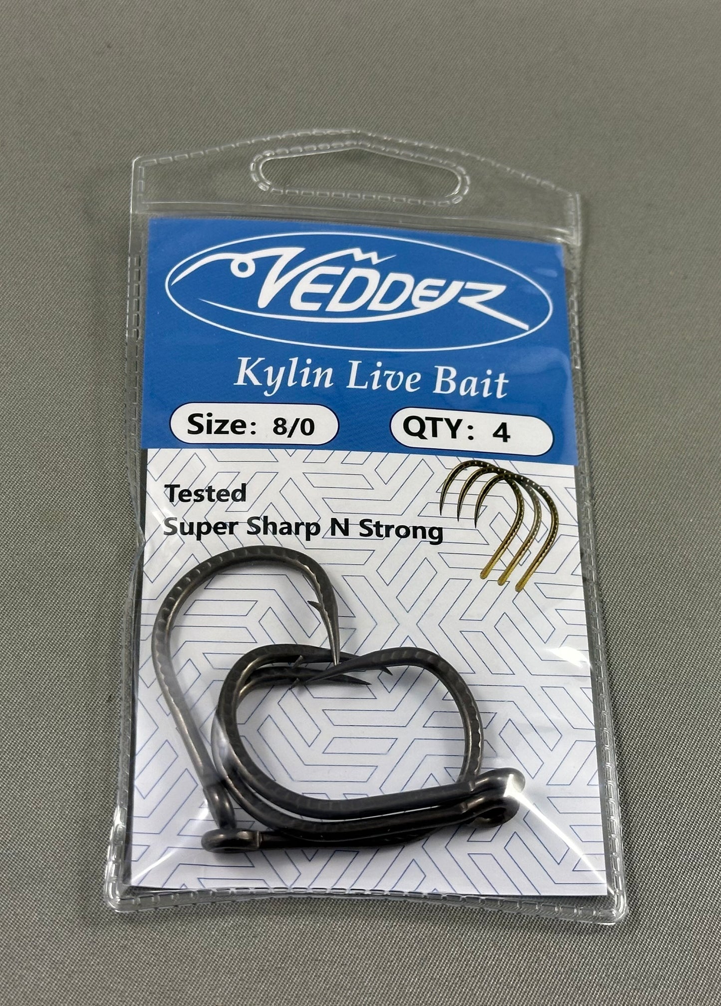 Vedder Black Live Bait Hook