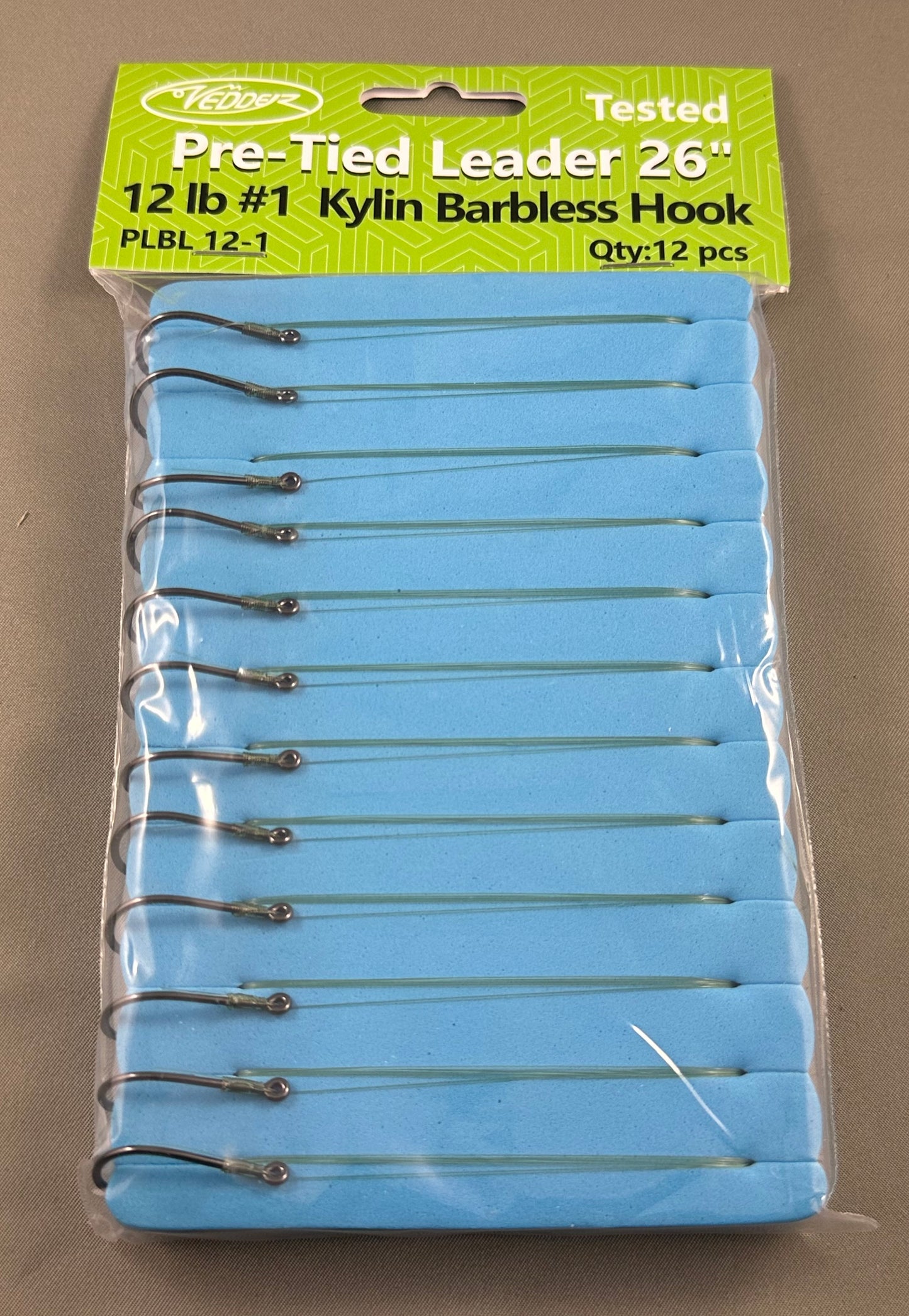 Vedder Pre-Tied Leader (Barbless, 12-Pack)