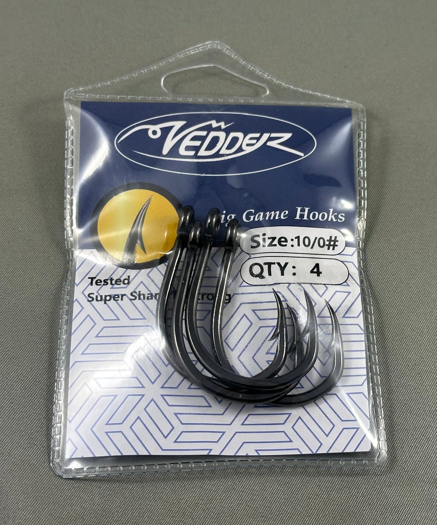 Vedder Black Big Game Hook (Barbed)