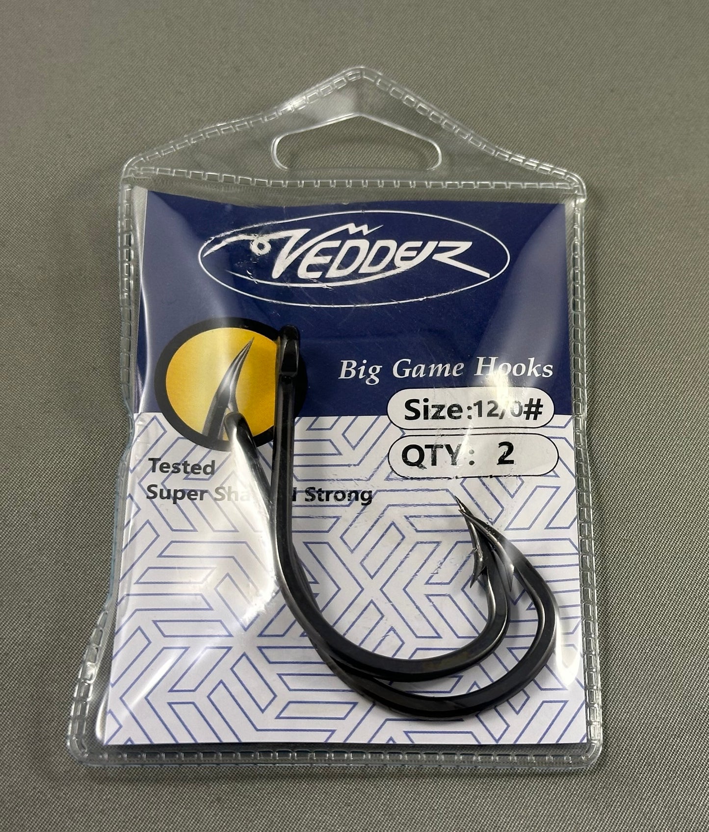Vedder Black Big Game Hook (Barbed)