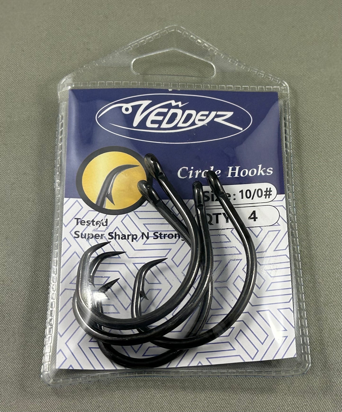Vedder Black Circle Hook (Barbed)