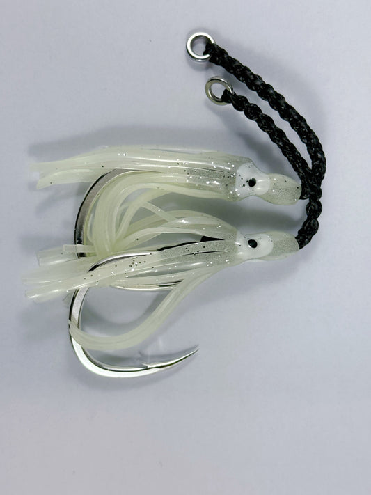 Lethal Weapon Rig Hook with Glow Hoochy (2-Pack)
