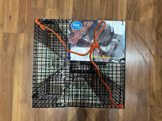 Vinyl Coated Steel Rigid Prawn Trap 18"