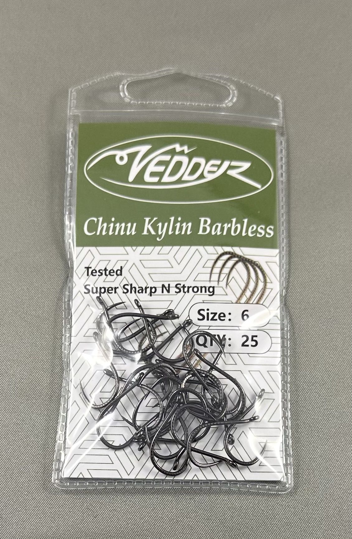 Vedder Chinu Kylin Barbless Hook 25-Pack